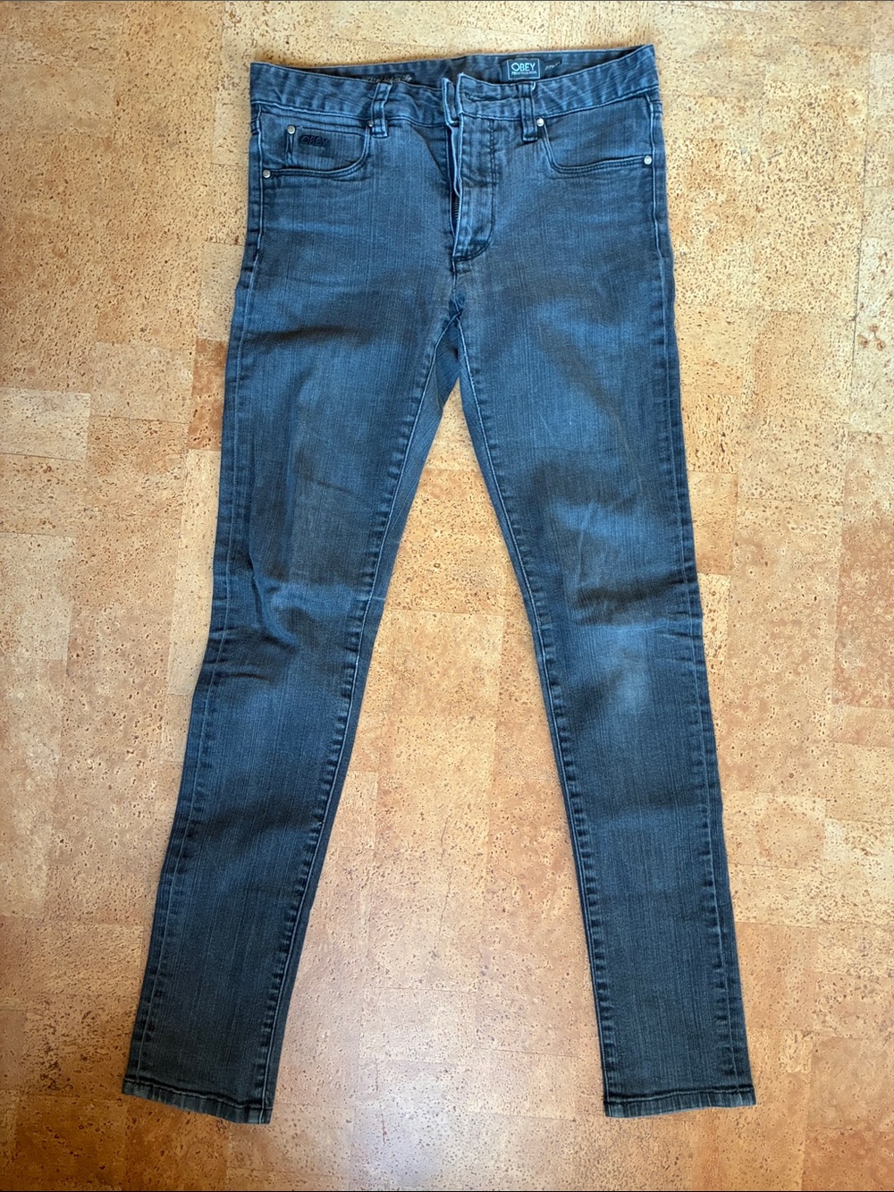 Obey Women's Charcoal Skinny Jeans